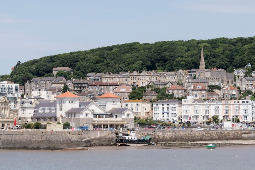 Photo of weston super maire from the coast
